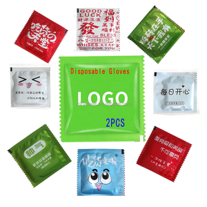 Gants jetables en PE pliables en plastique HDPE de qualité alimentaire, emballés individuellement (1 paire/sac), vente en gros d'usine - Product Image 5