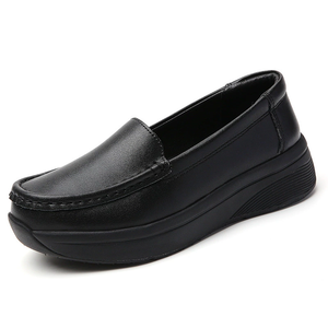 Phụ Nữ Của Trắng Điều Dưỡng Tẩy Tế Bào Chết Giày Cho Bệnh Viện Thoải Mái Thoáng Khí Phẳng Chống Trượt Y Tá Làm Việc An Toàn Giày In Da - Product Image 3