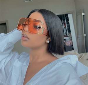 Lunettes de soleil surdimensionnées en métal de luxe à logo personnalisé, très vendues, avec protection UV400, style steampunk pour femmes - Product Image 3