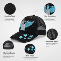 Gorra Trucker de Malla de Terciopelo con Logotipo Bordado 3D Personalizado, Gorra Snapback de Gamuza, Gorras de Lujo Estilo Urbano, Casquette