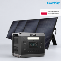 Station d'alimentation portable Solarplay 2400W, générateur solaire 2160Wh, panneau solaire 200W, alimentation de secours d'urgence, livraison locale UE