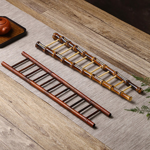 Bamboo <b>Tea</b> Cup Holder Storage Rack Durable For Kung Fu <b>Tea</b> <b>Set</b> Afternoon <b>Tea</b> Use - Product Image 4