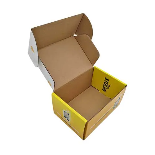 풀 컬러 사용자 정의 인쇄 평면 접이식 공기 비행기 배송 상자 E 플루트 골판지 우편물 상자