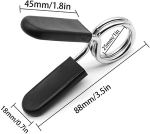 ตัวล็อคบาร์เบลล์สปริงปลอกคออุปกรณ์ฟิตเนสขนาด25มม./1นิ้ว - Product Image 6