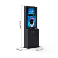 Armoire de charge et de désinfection UVC Y2 Power LIA Premium à 8 baies avec écran d'affichage numérique 43 pouces et station de charge de téléphone PD20W