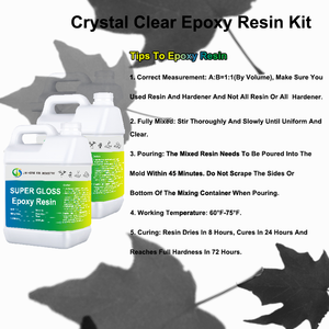 Clear Epoxy <strong>Resin</strong> 2 Gallon <strong>Kit</strong> - 2 Part <strong>Resin</strong> <strong>Kit</strong> for Table Top &amp; Molds, Art, DIY Projects, Jewelry Casting &amp; Tumblers - Product Image 3