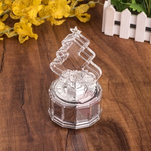 Caja Musical de Acrílico Transparente con Forma de Árbol de Navidad, con Luces de Colores, Regalo de Navidad y Año Nuevo, Decoraciones - Product Image 3