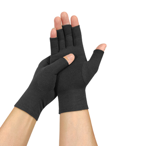 Compression Anti-Arthritis Hand Gloves Fingerless Wrist Support Pull-On Neoprene Unisex for Lymphedema <strong>Rheumatoid</strong> <strong>Pain</strong> <strong>Relief</strong> - Product Image 3