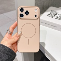 Coque de téléphone magnétique fine, toucher doux, couleur contrastée 2-en-1, compatible avec iPhone 17 Pro Max 16 15