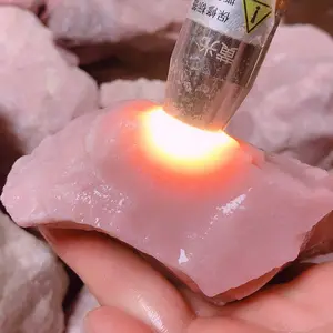 Natural healing gemstone Raw pink Powder opal rough stone for crystal specimen