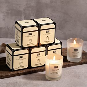 <b>Wholesale</b> Luxury Handmade Aromatherapy Frosted Jar Scented <b>Candles</b> Private Brand Soy Wax Gift Set for Thanksgiving and Bars - Product Image 5