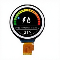Écran TFT IPS Circulaire GC9A01 de 1,28 Pouce 240x240 à Rapport de Contraste Élevé, Interface SPI, Noir Normal, Luminosité 400cd/m², LCD Blanc