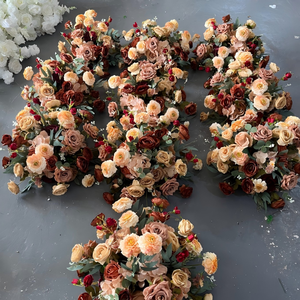 M-FB217 Large flower <b>ball</b> wedding centerpieces artificial rose flower <b>ball</b> luxury silk table centerpiece for wedding decoration - Product Image 1