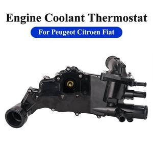 Termostato con Alloggiamento 1336.V4 1336V4 per Peugeot Citroen Fiat, Termostato Liquido Refrigerante Motore 9643212080 Blu 2 Pin - Product Image 2