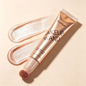 Iluminador Líquido en Barra con Aplicador de Esponja, Crema Iluminadora para Rostro, Contorno de Nariz y Mejillas - Product Image 1