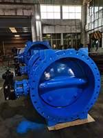 Ductile Iron Flange Type butterfly Valve with Gearbox and Handwheel DN1200 Face to Face EN558 S13 S14 PN10/16/25 Supplier