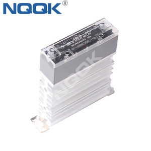 Thu nhỏ 20A 32V DC 480V AC trạng thái rắn tiếp sức một pha công suất cao tiếp xúc tải siêu mỏng 32V tản nhiệt kín bảo vệ - Product Image 1