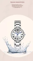 Jam Tangan Wanita Berkualitas Tinggi, Modis, Dial Kecil, Skala Angka Romawi, Tahan Air, Quartz