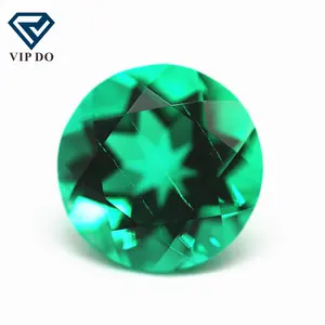 round/oval/pear/heart/marquise/cushion Columbia emerald cultivated loose gems lab created hydrothermal cultivation emerald gems