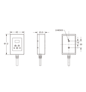 工場直販 PX-FM40-IV-232 TOF長距離型光電センサ 分解能1mm 取付用ネジ2-M3*<span class=keywords><strong>3</strong></span> - Product Image 2
