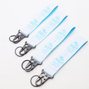 Custom Jacquard Woven Key Strap Personalized Brand Logo Wrist <b>Lanyard</b> for Retail Merchandise and Creative Event Giveaways - Product Image 1