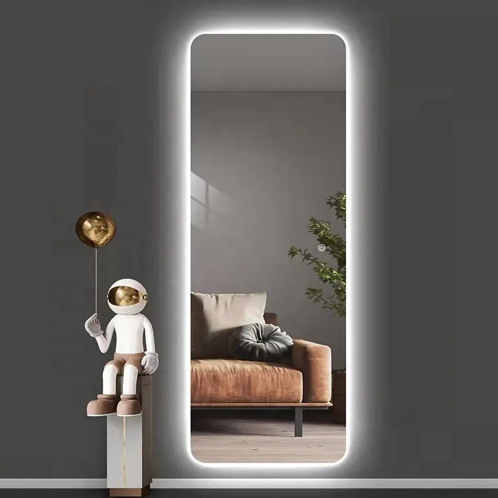 MAX.C Cloakroom Miroir De Salon Wall Led Full Length Antifog Mirror Hotel Bathroom Mirror With Light