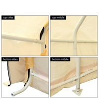 Abri Voiture Portable en Acier de Haute Qualité, Tentes de Fête D'Église Double Couche, Parois Latérales en Tissu PE, Vente en Gros pour Garage Automobile