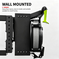 Máquina de Esquí de Pared para Entrenamiento en Gimnasio, con Resistencia Ajustable en Múltiples Niveles, para Entrenamiento Cardiovascular, Quema de Grasa y Tonificación