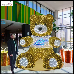 Lumières de Noël extérieures à LED, motif ours polaire, décoration extérieure de Noël, Saint-Valentin - Product Image 1