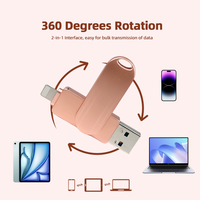 Clé USB double interface USB-A USB-C OTG, mémoire flash USB2.0 USB3.2 pour téléphone portable Android, ordinateur portable, tablette, USB personnalisé imprimé