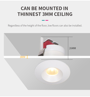 Cuisine sous l'armoire Mini Downlight 1w Petit Down Light Encastré Mini Spot LED