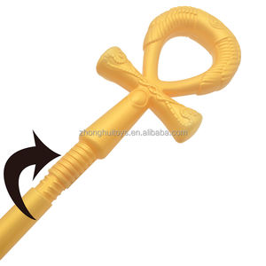 Varita Mágica del Faraón <span class=keywords><strong>Egipcio</strong></span>, Accesorio de <span class=keywords><strong>Disfraz</strong></span> para Fiesta de Halloween, Cetro de Diosa Maga, Bastón del Rey Mítico de Navidad - Product Image 4