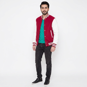 Winter Trending Fashion Custom Design Stand Collar Front Logo Unique Style Original College <b>Baseball</b> <b>Jacket</b> <b>for</b> <b>Men</b> - Product Image 1