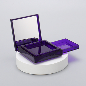 Blush Eyeshadow nhỏ gọn bột bao bì <span class=keywords><strong>container</strong></span> rỗng hai lớp hình vuông nhỏ gọn trường hợp - Product Image 1