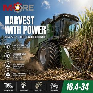 Neumático para Cosechadora MORE H657-22 18.4-34 R-2, 1703mm DE, 467mm de Ancho, Autolimpiable, con Nueva Cámara de Aire para Terrenos Húmedos - Product Image 3