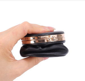 Pochette cosmétique en cuir véritable miniature en gros, organiseur de rouge à lèvres, étui à maquillage avec miroir, sac de voyage - Product Image 5