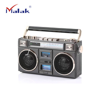 Lecteur de cassettes vintage portable professionnel avec enregistreur sans fil