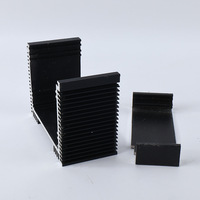 Profil de radiateur en aluminium à ailettes fines et haute densité, canal de gestion thermique extrudé pour onduleur de puissance