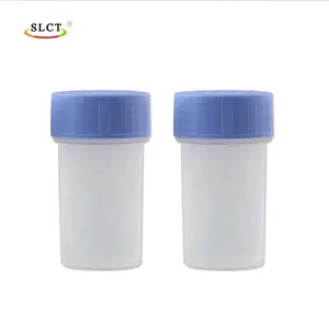50ml Pp plastik boş küçük mavi kapak laboratuvar kavanoz eczane Febrifuge depolama şişeleri reaktif şişe kimyasal sıvı şişe