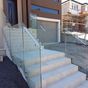 Balustrade en verre d'<span class=keywords><strong>occasion</strong></span> à faible coût Chine balustrades garde-corps de balcon d'usine couleur noire - Product Image 6