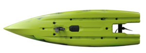 Bote a Motor de 1 Persona, 13 pies (3.9 m), Kayak de HDPE Estable con Asiento Individual, Hélice y Motor, con Certificación CE - Product Image 1