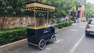 Etodevice Fully Equipped Foldable Shopping Cart with Wheels Mobile Hot Dog and Candy Cart with Grill for Food Trucks - Product Image 2
