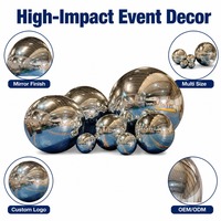 Boule miroir gonflable en gros, sphère réfléchissante chromée, décoration d'événements, mariage, fête, exposition, taille personnalisée