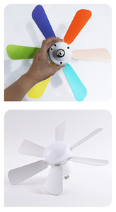 Luz de ventilador de techo con enchufe para el hogar con luces LED y <span class=keywords><strong>control</strong></span> remoto - Product Image 3