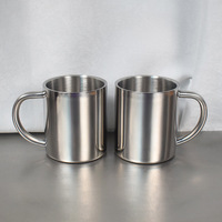 Mug isotherme en acier inoxydable 304 à double paroi épaissi pour étudiants et enfants de maternelle – Design minimaliste isolant thermiquement