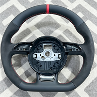 Volant en cuir pour Audi A5 A6 A7 Q3 Q5 Q7 R8 A3 8V A4 B9 B8 RS3 RS5, volant en daim à fond plat