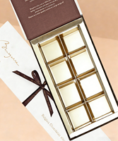 Boîte d'emballage magnétique écologique pour macarons au chocolat, boîte en carton personnalisée pour les aliments sucrés, boîte cadeau pour biscuits, boîtes à noix