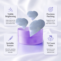 Masque Hydrogel Peptidique OEM Contre les Cernes, Forme Cœur, Patchs Sous les Yeux au Caviar et PDRN
