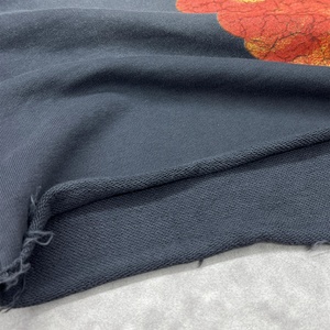 เสื้อยืดดีไซน์เนอร์สไตล์สตรีทวินเทจ ขอบดิบ ลุคทำเก่า พิมพ์ลายกราฟิกโอเวอร์ไซส์ ทรงบ็อกซี่ ล้างสีแบบแอซิดวอช สำหรับผู้ชาย - Product Image 5