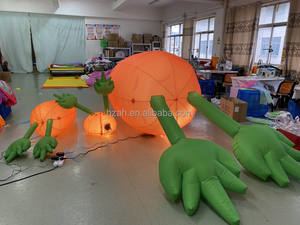 Modèle de <span class=keywords><strong>carotte</strong></span> artificielle <span class=keywords><strong>géante</strong></span> gonflable avec lapin pour Pâques - Product Image 5